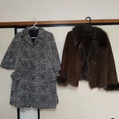 お買い得品のコート２点セット
