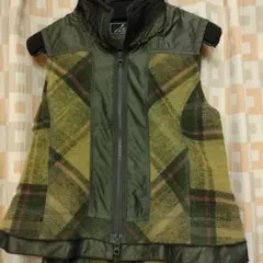 EIKO KONDO エイココンドウロング丈ドレッシーニットベスト４２グリーン EIKO KONDO エイココンドウロング丈ドレッシーニットベスト42