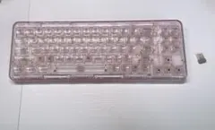 【ジャンク】YUNZII X71メカニカルキーボード ピンク（外箱・付属品あり）のサムネイル