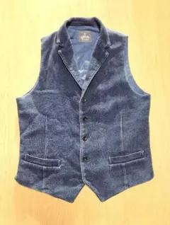 80Works ベスト ジレ インディゴブルー
