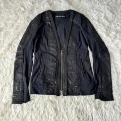 5351 Pour Les Femmes ブラック ライダース size 1 5351 Pour Les Femmes Leather Biker Jacket – Boketto