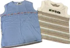 Familiar ノースリーブタンクトップ 2枚セット 120