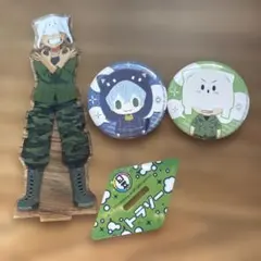 日常組 アクスタ 缶バッジ トラゾー クロノア