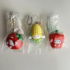 3点セット】ハローキティ フルーツ マーケット スクイーズ