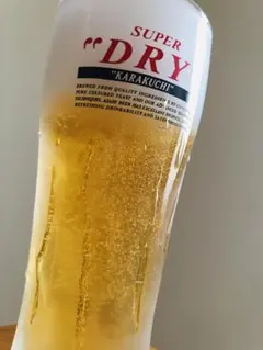 食品サンプル　ビール　アサヒスーパードライ　水滴付き