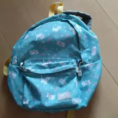 MEI 猫柄リュック 水色