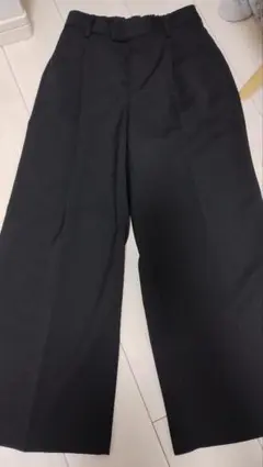 ブラック ワイドスラックスGU