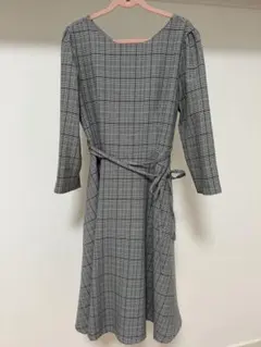 ロペピクニック　入園式　お宮参り　オケージョンコーデ　チェックワンピース