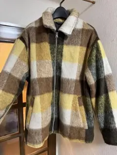 チェック柄フリースジャンパー