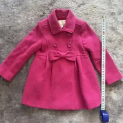 kate spade ピンク ウールコート 110cm 5Y