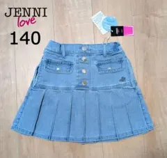 新品　ジェニィラブ　プリーツスカート　140　デニムスカート　女の子　jenni