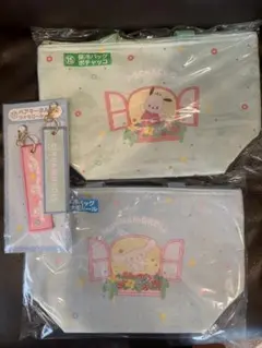 サンリオキャラクターズ当たりくじ　保冷バック2種、キーホルダー