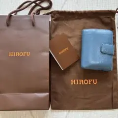 HIROFU センプレ 2つ折り財布 ロゴ ブルー系のサムネイル