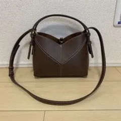 Mamet Maroquinier レザーリュック ミニ 茶色 革 巾着 - メルカリ