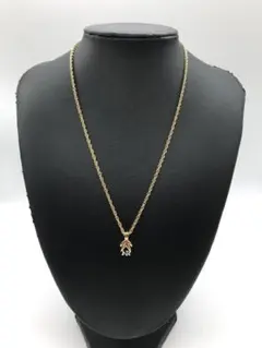 未使用 ニナリッチ NINARICCI NRロゴ ネックレス GP ゴールド系