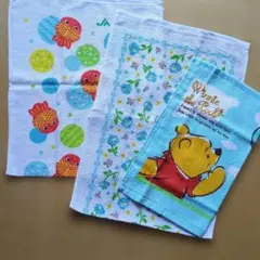金魚とくまのプーさんハンカチセット