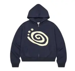 AMOU Molly Hoodie Zip Up NAVY