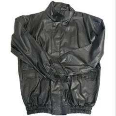 黒のレザージャケット フェイクレザージャケット ユニセックス