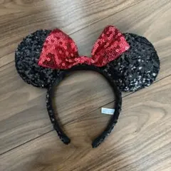 ディズニー　ミニーマウス　スパンコールカチューシャ