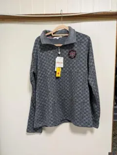 ★タグ付き新品★marie claire チェック柄シャツ LL グレー