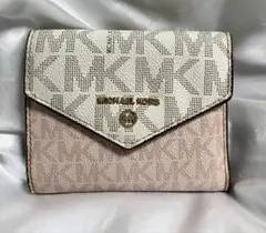 MICHAELKORS☆三つ折り財布 ピンクとホワイト