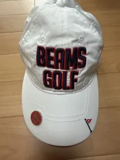 ビームスゴルフ　レインキャップ　白