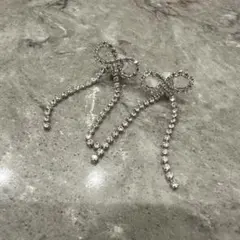 リボン イヤリング