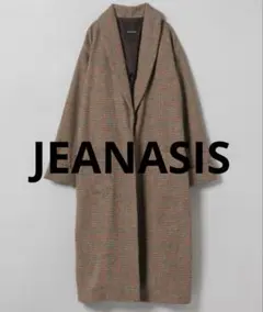 JEANASIS ジーナシス チェックロングコート