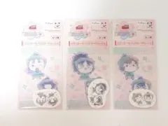 忍たま乱太郎 フリューくじ ステッカー&クリアカードセット賞 六年生 3点セット