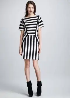 MARC JACOBS ストライプ柄 半袖ワンピース