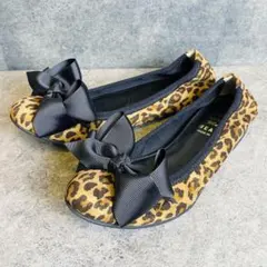 美品 RAY BEAMS レイビームス リボン バレエシューズ フラットシューズ