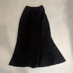 黒 マーメイドライン ロングスカート Sサイズ