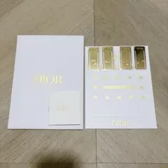 Dior ディオール ブックマーク しおり 4個セット ノベルティ ゴールド