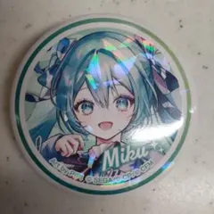 プロセカ　ローソン　ホログラム缶バッジA 初音ミク