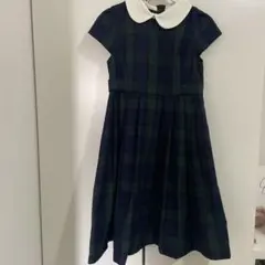 Catherine Cottage タータンチェック 半袖ワンピース 140