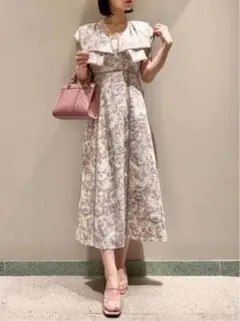 snidel スナイデル ワンピース ラッフルカラーワンピース 01 CGRY 
