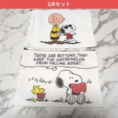【2点セット】スヌーピー チャーリーブラウン ポーチ 多機能 小物入れ