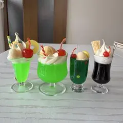 喫茶店 メニュー ミニチュア フィギュア 4種セット