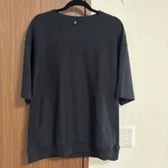 GU クルーネックTシャツ ブラック Lサイズ