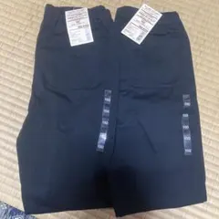 MUJI キッズ 十分丈レギンスパンツ 黒 150cm　2本のサムネイル