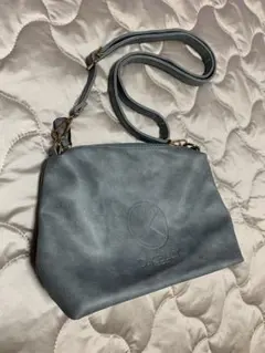 D.KELLYロゴ型押しショルダーバッグ 2WAYグレー