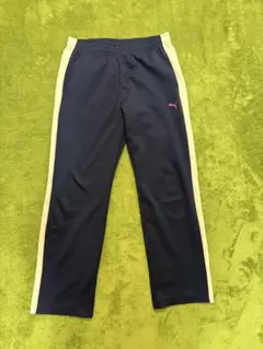 PUMA ネイビー レディース Lサイズ ジャージパンツ DRY CELL
