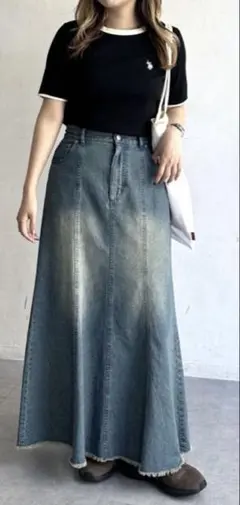 【U.S. POLO ASSN.】クルーネック半袖リブT 新品タグ付き ブラック