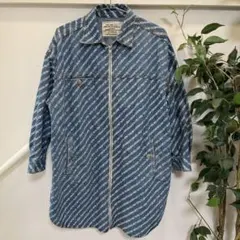 【美品】DIESEL：ロゴデニムジャケットワンピース　ディーゼル