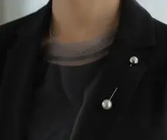 ★最終値下げ★パールブローチ　シルバー　オケージョン　入園式卒園式入学式卒業式