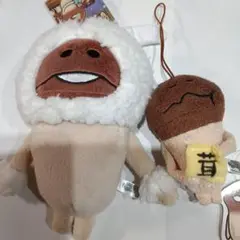 なめこ栽培キット　白ウサギなめこ　リール付きパスケース　なめこ珍種マスコット