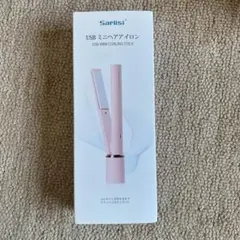 【美品】Sarlisi USB ミニヘアアイロン 本体 ピンクのサムネイル