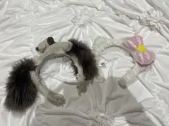 ユニバカチューシャ　スヌーピーハローキティ