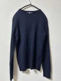 UNIQLO コットンカシミヤクールネックセーター L