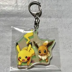 ポケパークカントーPoKePARK KANTO限定イーブイピカチュウキーホルダー